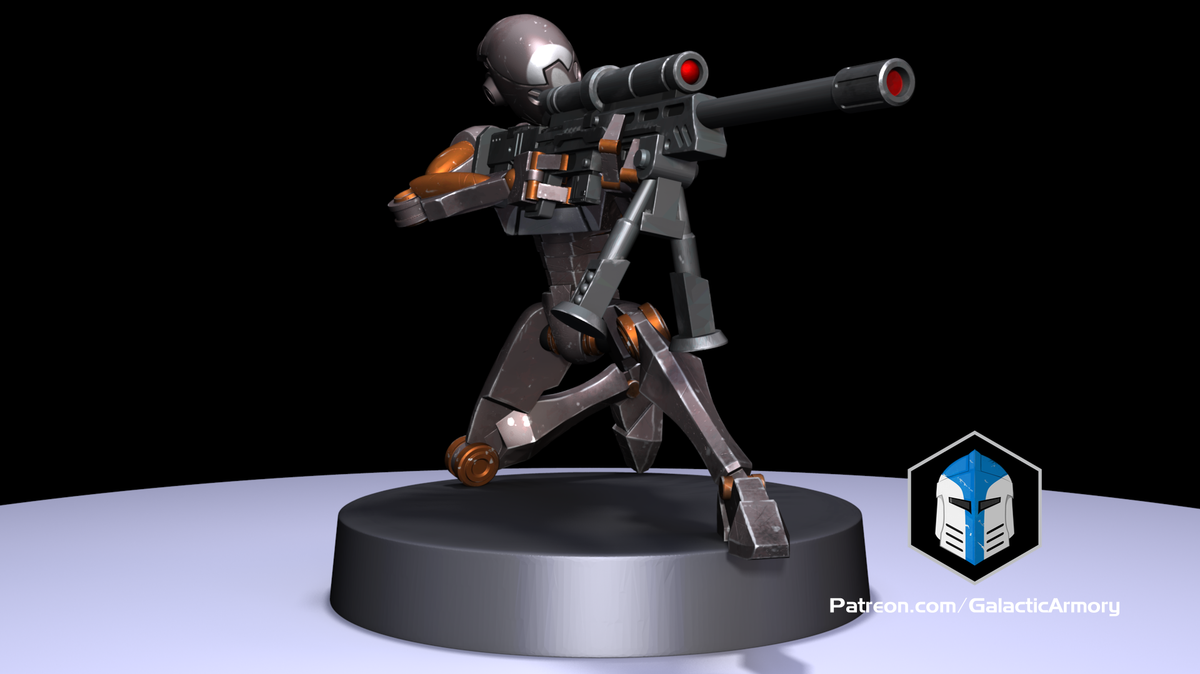 148 Scale Battle Droid Army BX Commando Droids 3D Print Files