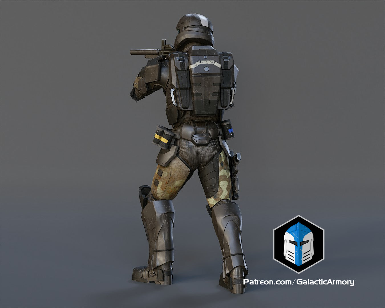 Halo ODST Figurine - Pose 4 - 3D Print Files