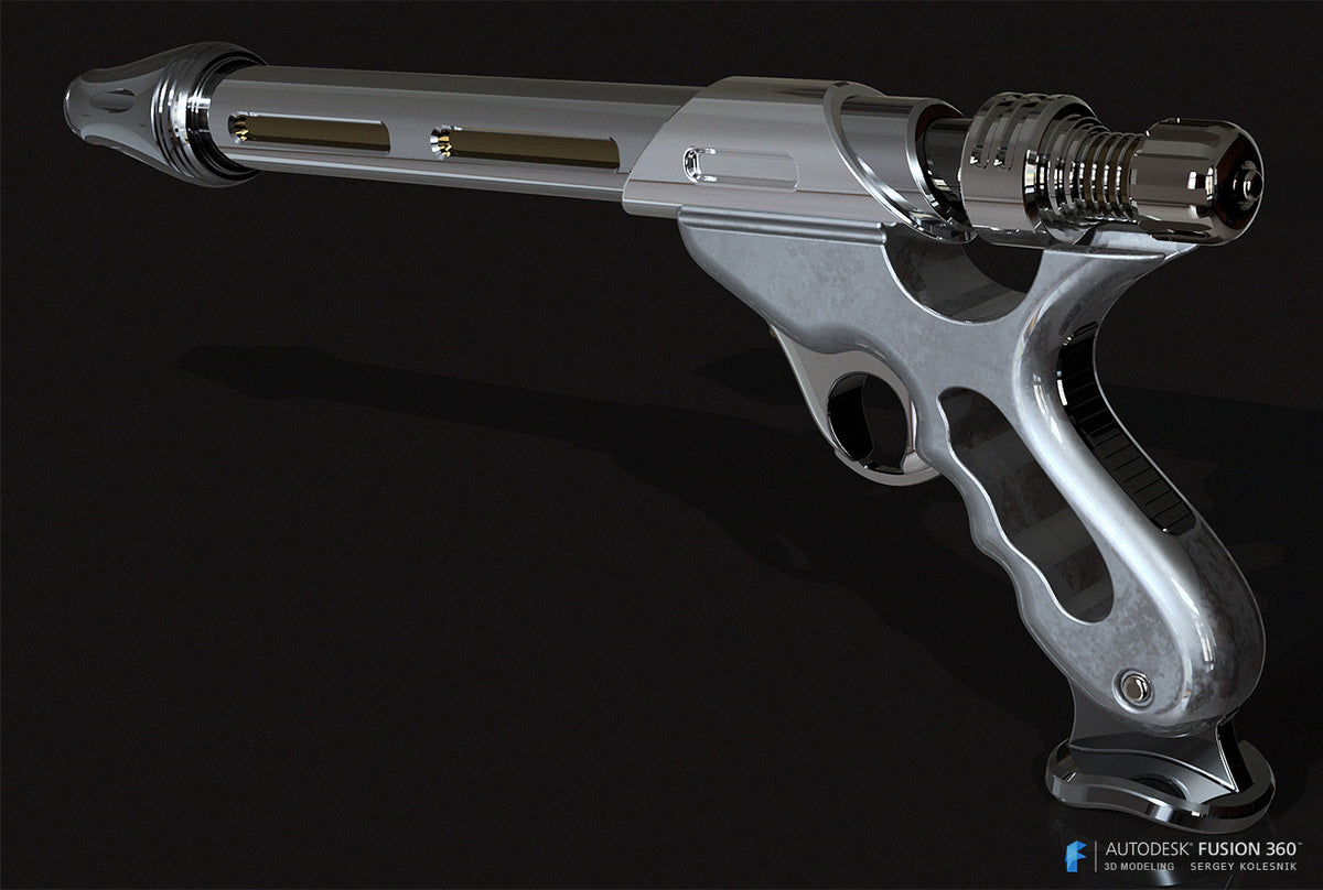 3D file Scifi blaster inspired by Westar 34 _ Jango Fett blaster