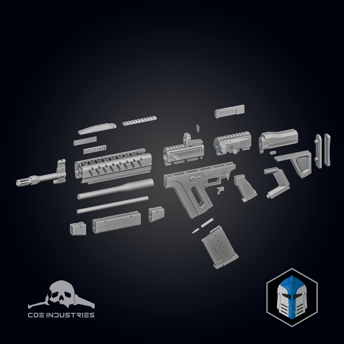 Halo Infinite VK78 Commando Rifle - 3D Print Files – Galactic Armory