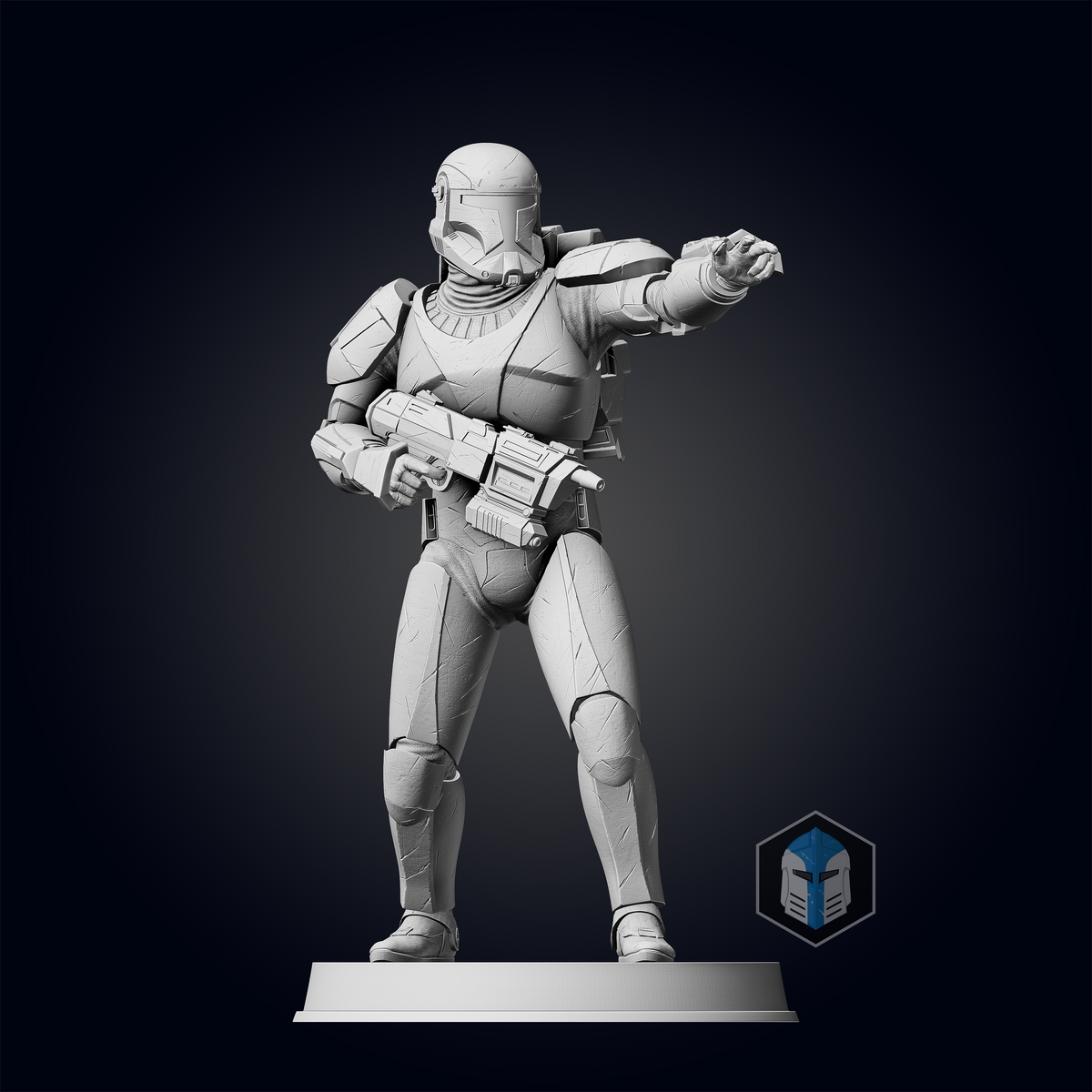 captain commando - figure printable Modelo de Impressão 3D