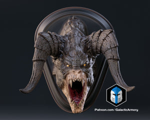 Fallout Deathclaw Trophy and Life Sized Wall Mount - 3D Print Files