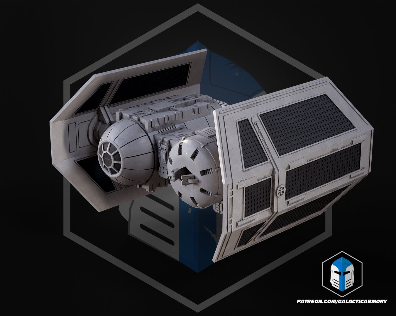 TIE Bomber Vehicle Kit Card - 3D Print Files