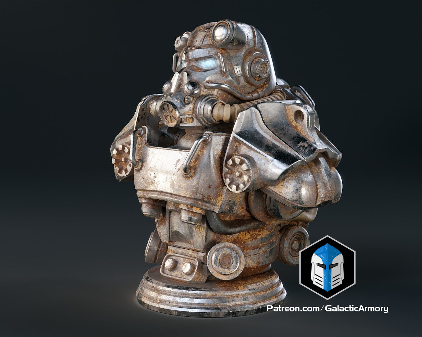 Fallout T-60 Power Armor Bust - 3D Print Files