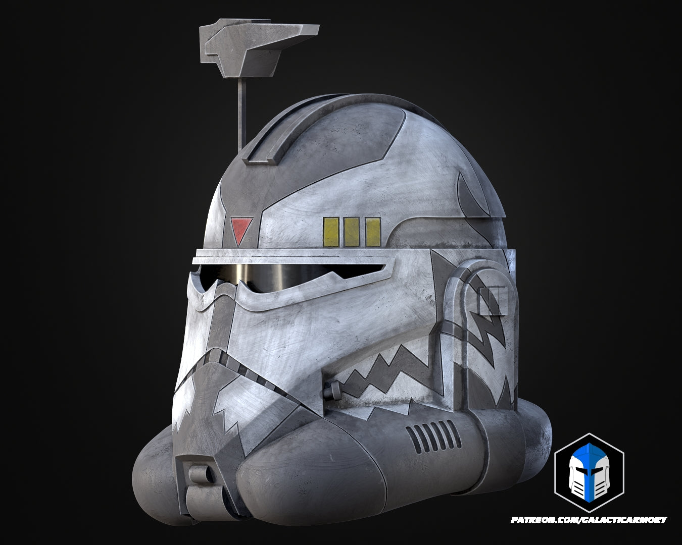 Commander Wolffe Helmet - 3D Print Files - Galactic Armory