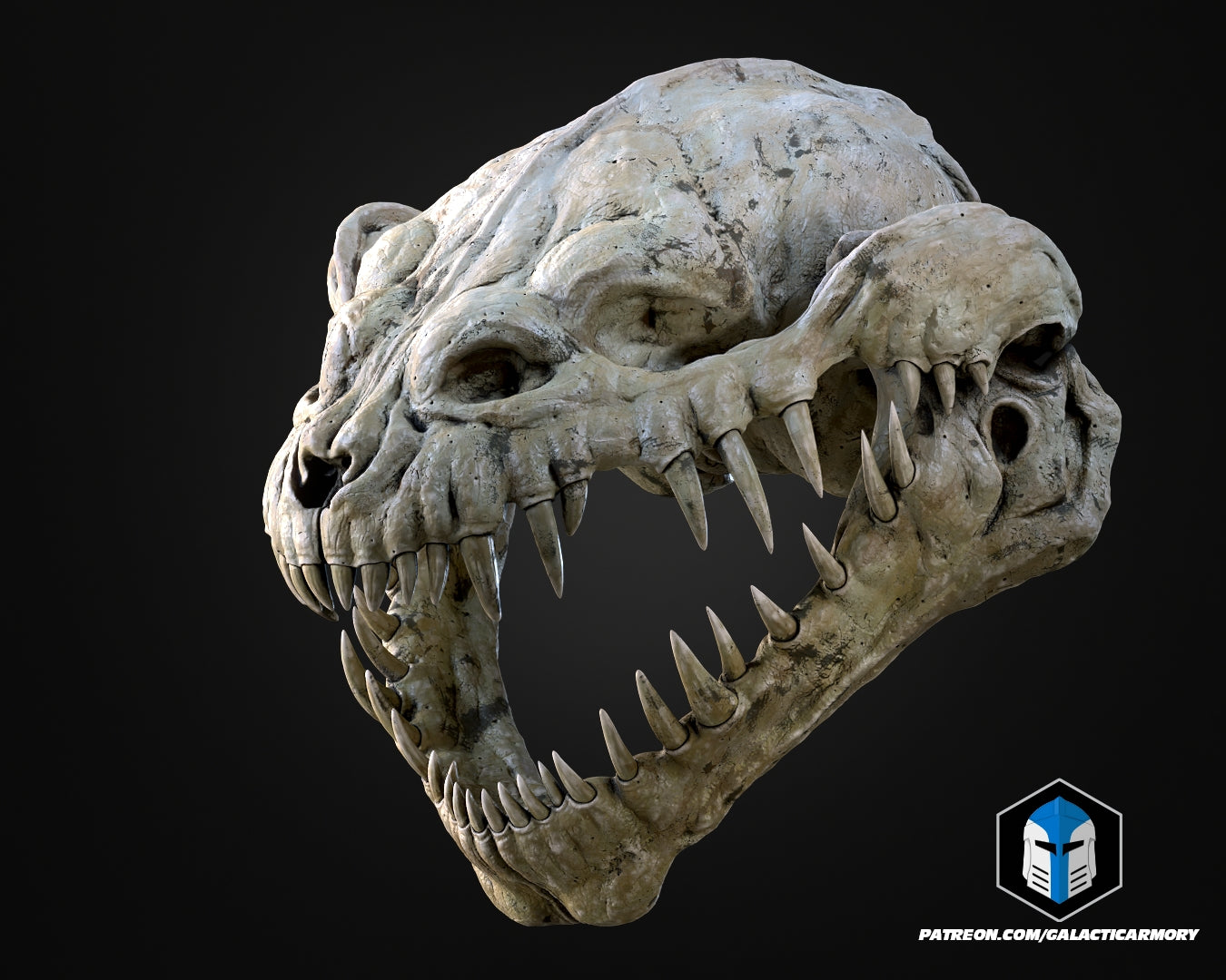 Lebensgroße Rancor-Kopf-Wandhalterung - 3D-Druckdateien