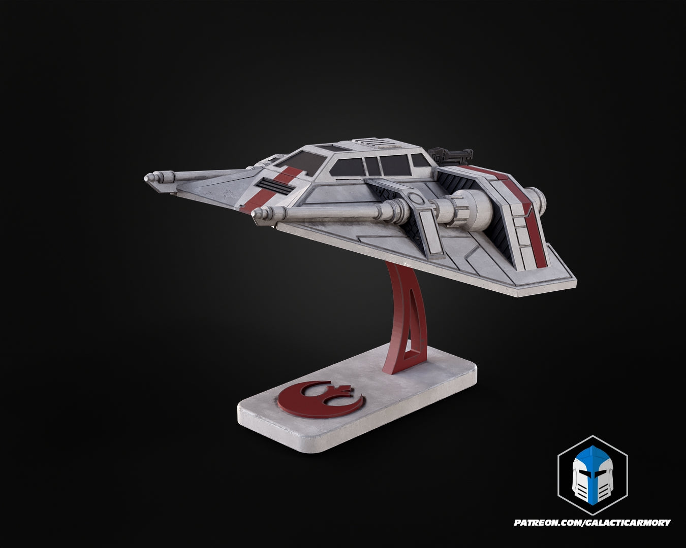 Snowspeeder Vehicle Kit Card - 3D Print Files