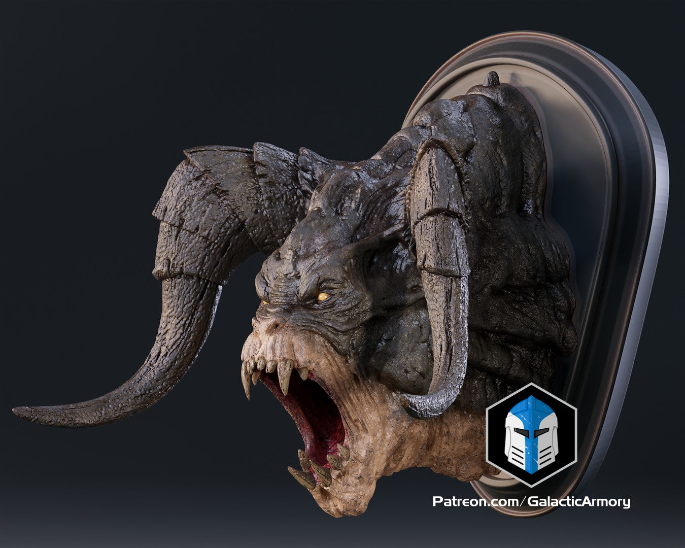 Fallout Deathclaw Trophy and Life Sized Wall Mount - 3D Print Files