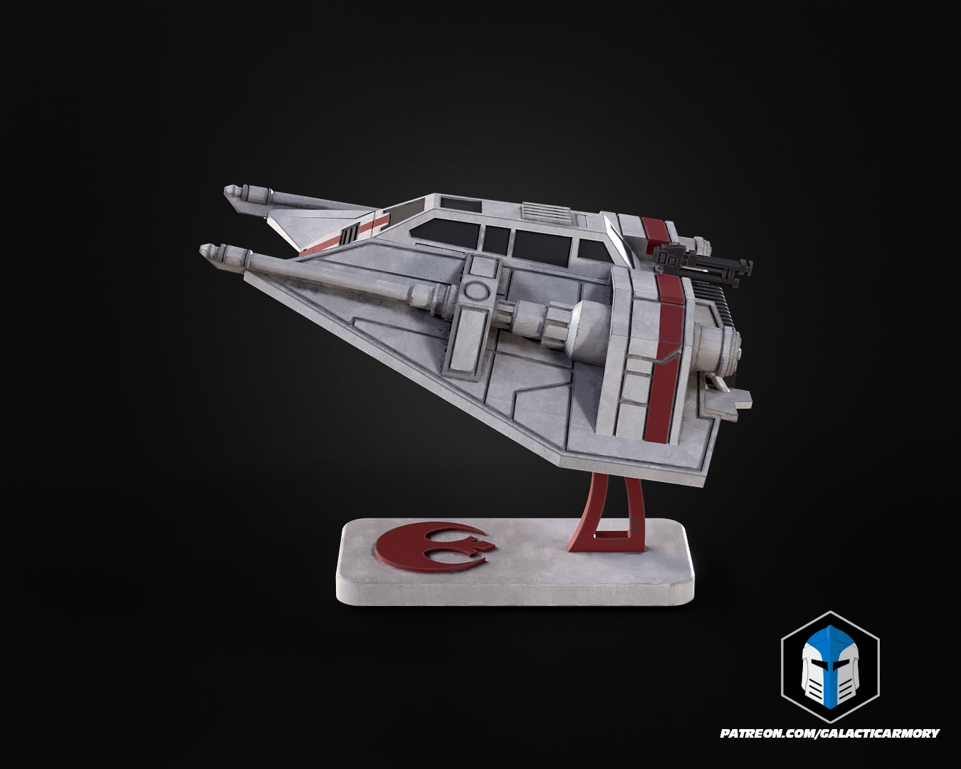 Snowspeeder Vehicle Kit Card - 3D Print Files
