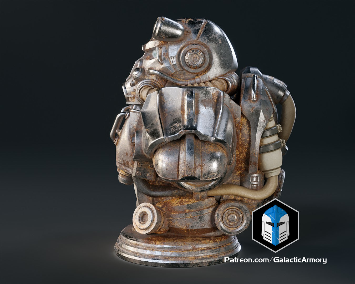 Fallout T-60 Power Armor Bust - 3D Print Files