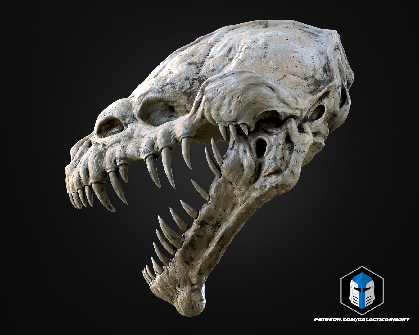 Lebensgroße Rancor-Kopf-Wandhalterung - 3D-Druckdateien