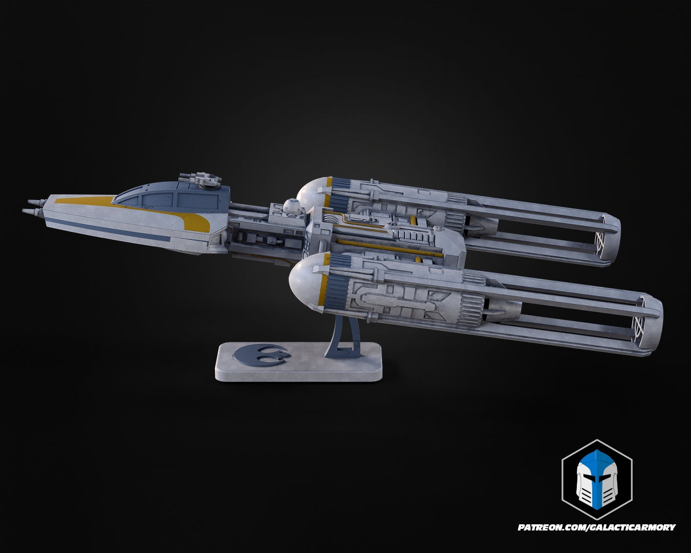 Y-Wing Vehicle Kit Card - 3D Print Files