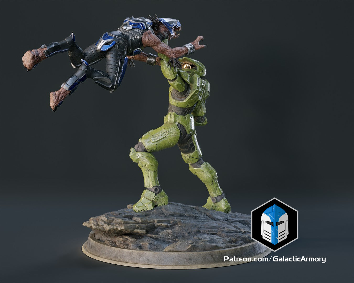 Infinite Master Chief Figurine - Pose 6 - 3D Print Files