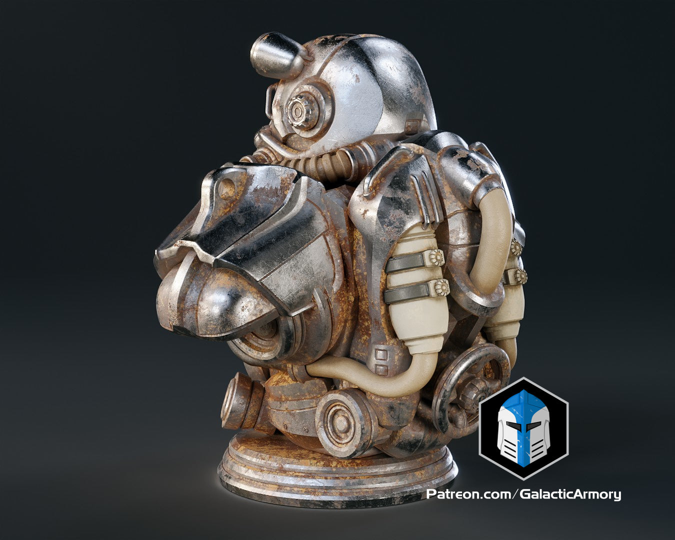 Fallout T-60 Power Armor Bust - 3D Print Files