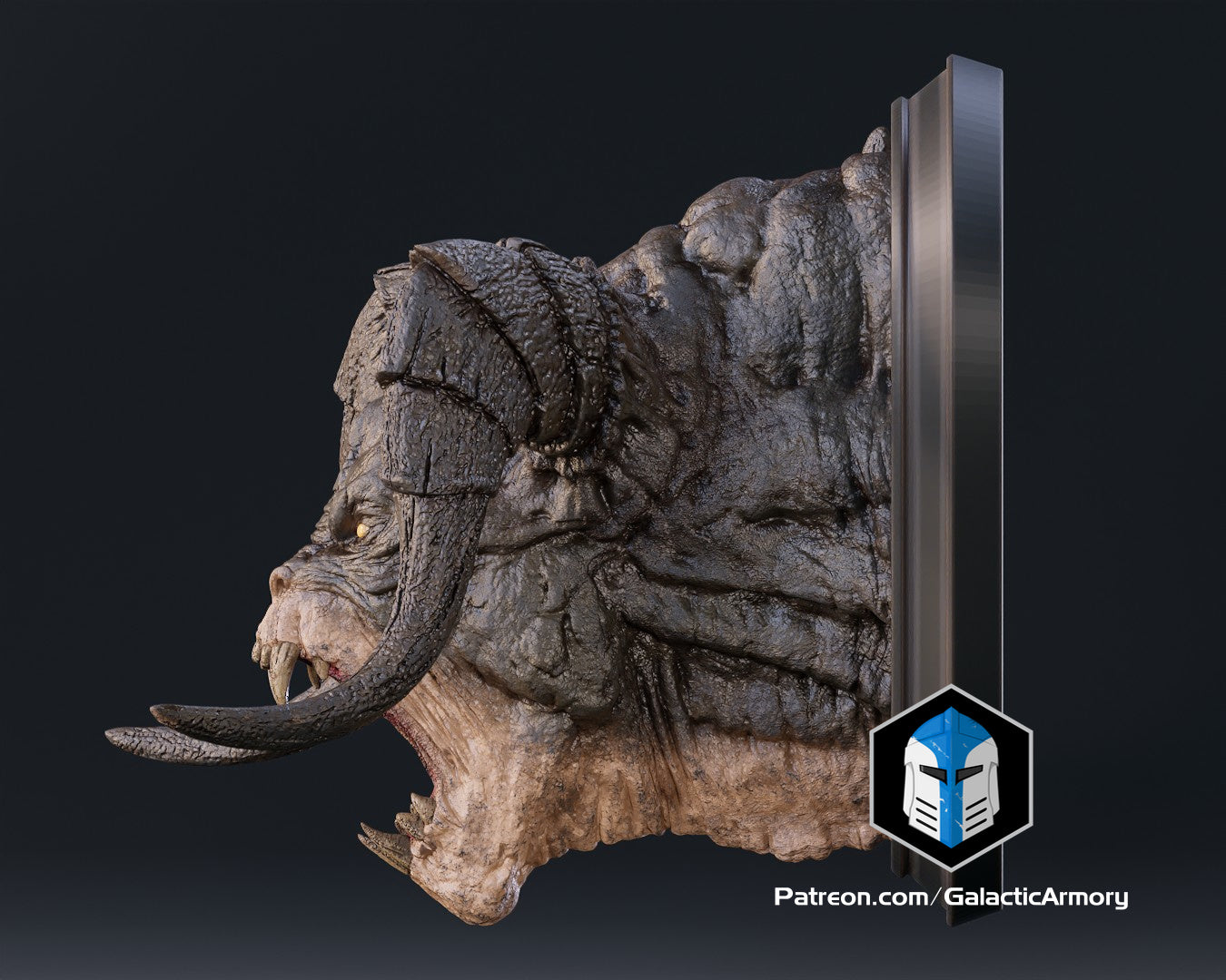 Fallout Deathclaw Trophy and Life Sized Wall Mount - 3D Print Files