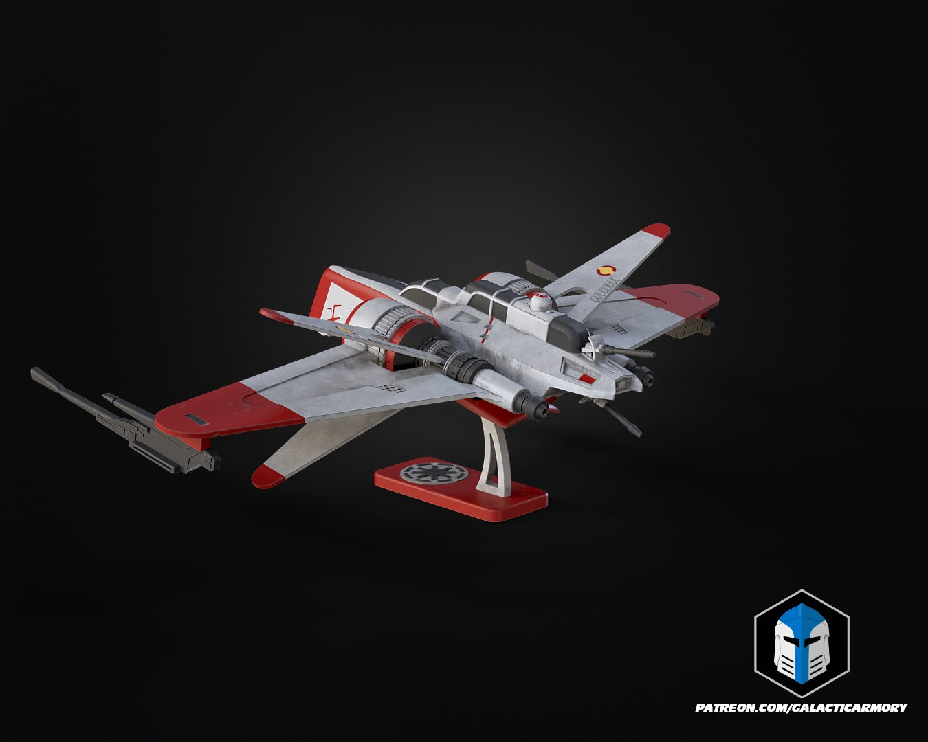 Clone Wars Arquitens Schiff - 3D-Druckdateien