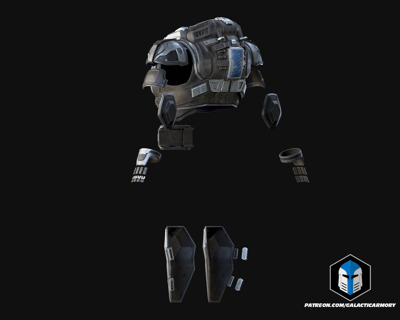 GoW - Marcus Fenix COG Armor - 3D Print Files