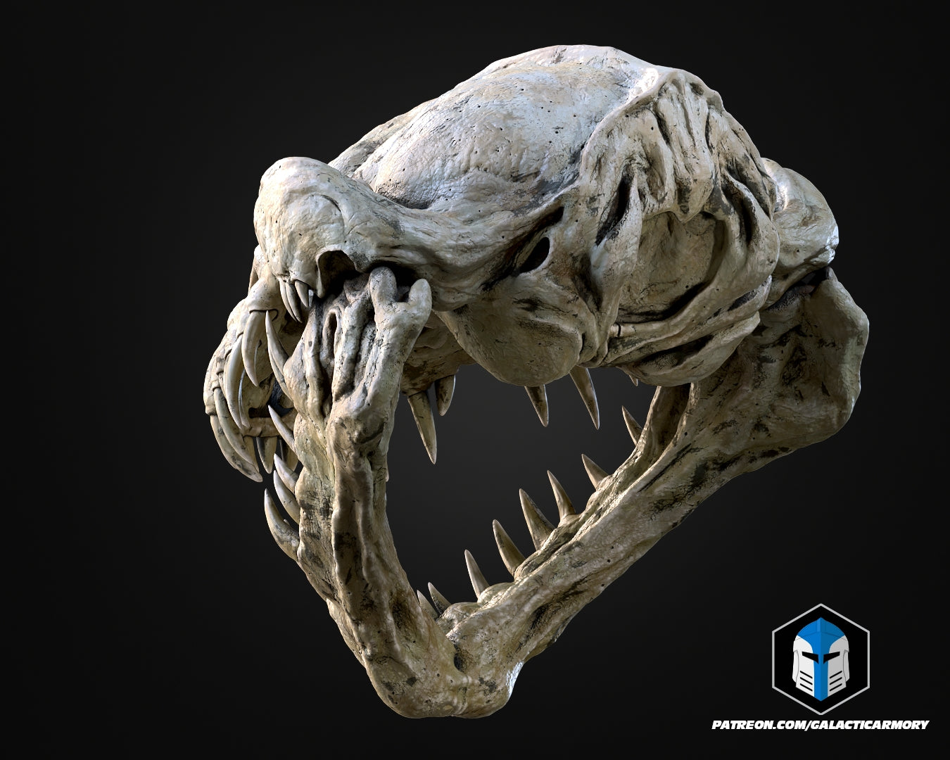 Lebensgroße Rancor-Kopf-Wandhalterung - 3D-Druckdateien