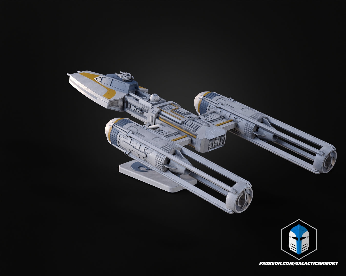 Y-Wing Vehicle Kit Card - 3D Print Files