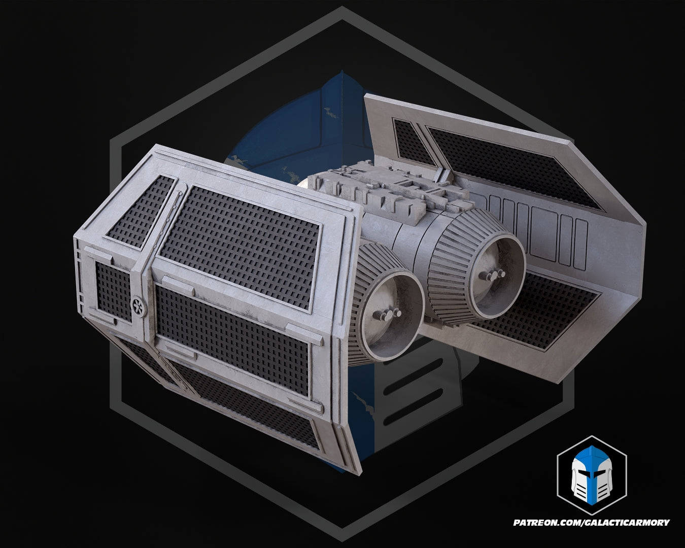TIE Bomber Vehicle Kit Card - 3D Print Files