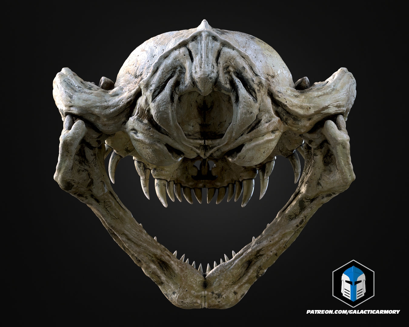 Lebensgroße Rancor-Kopf-Wandhalterung - 3D-Druckdateien