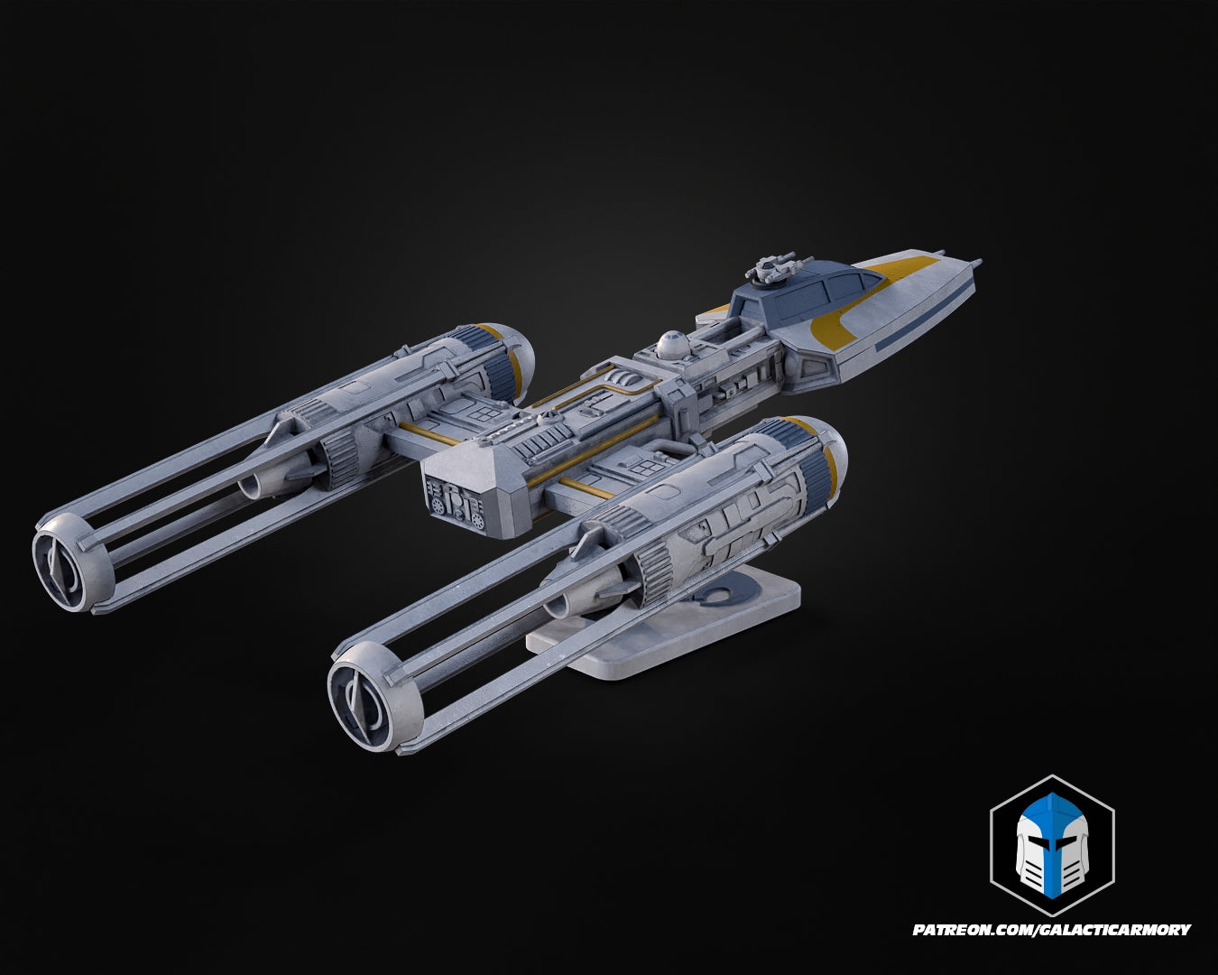 Y-Wing Vehicle Kit Card - 3D Print Files