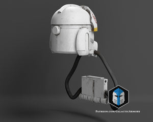 Animated Clone Trooper Pilot Helmet - 3D Print Files