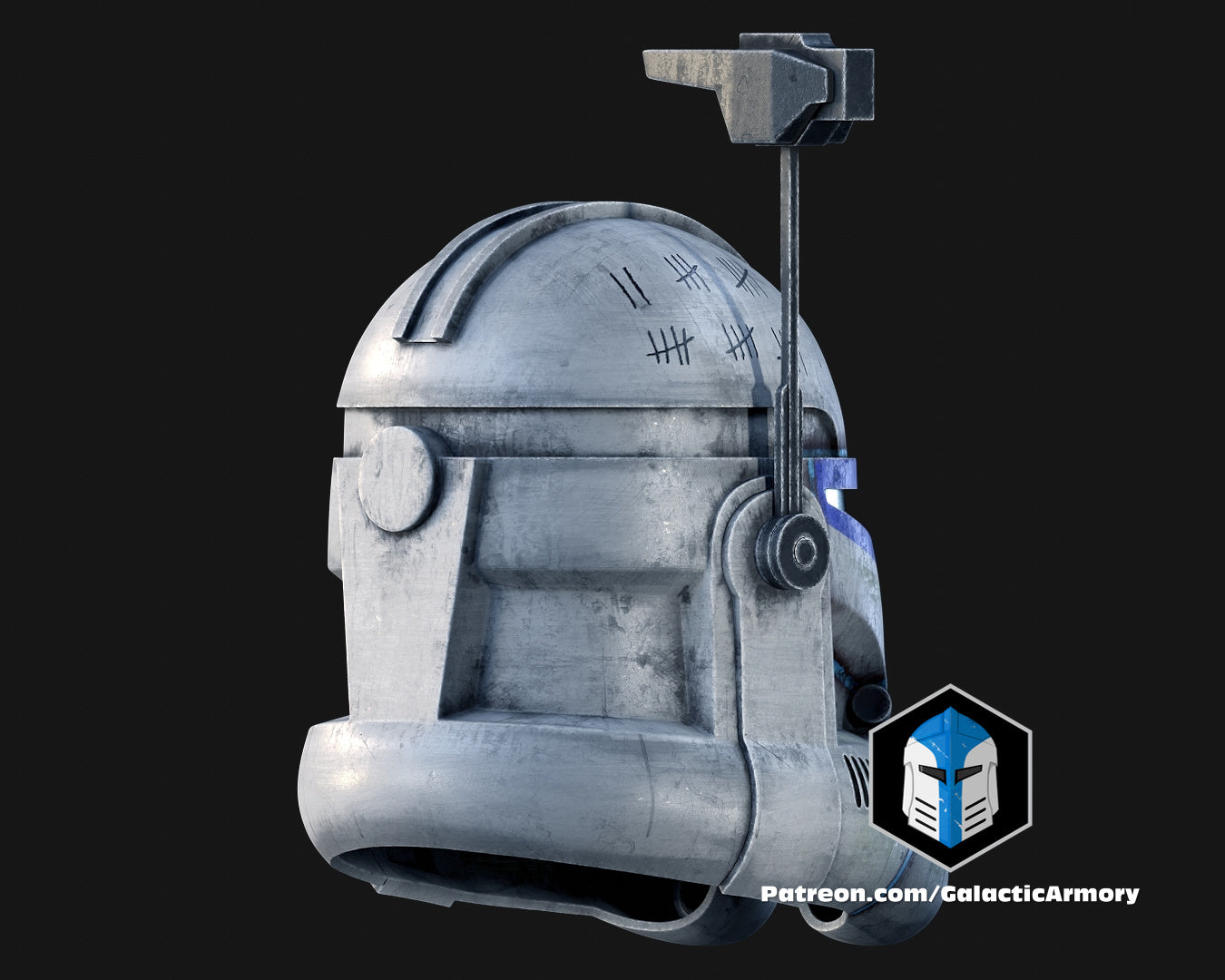 Animierter Captain Rex Helm - 3D Druckdateien