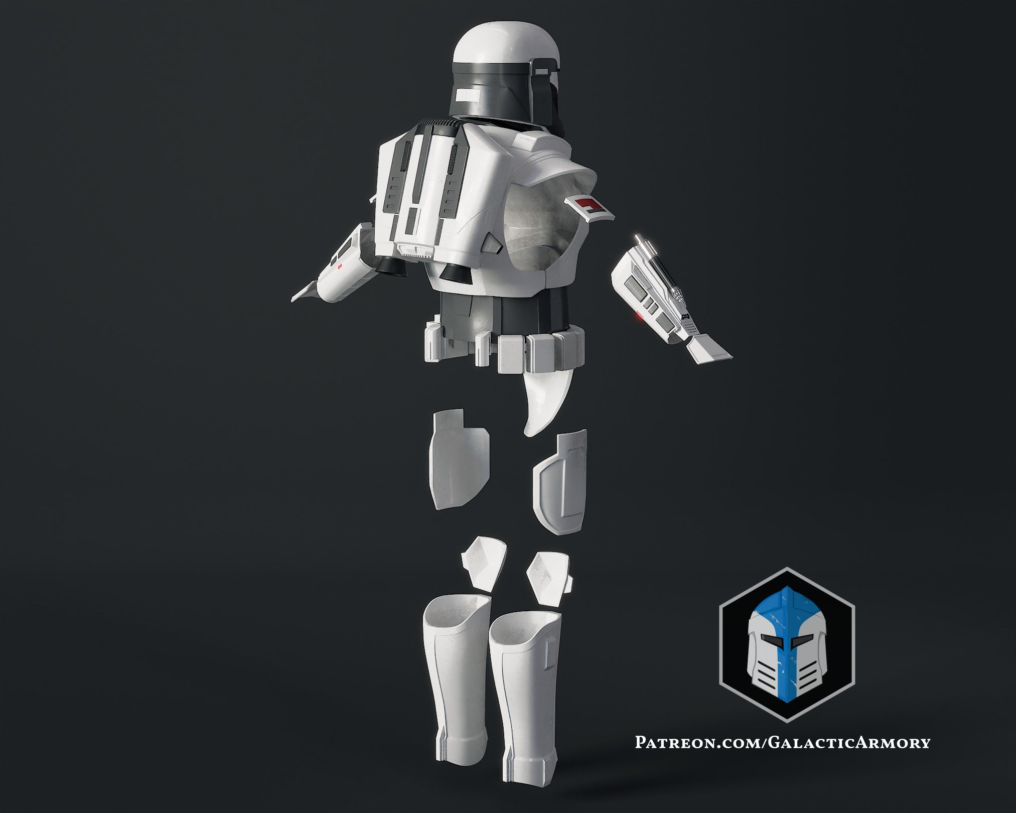 Impiral File Imperial Mandalorian Commando Armor - 3D Print Files – Galactic Armory