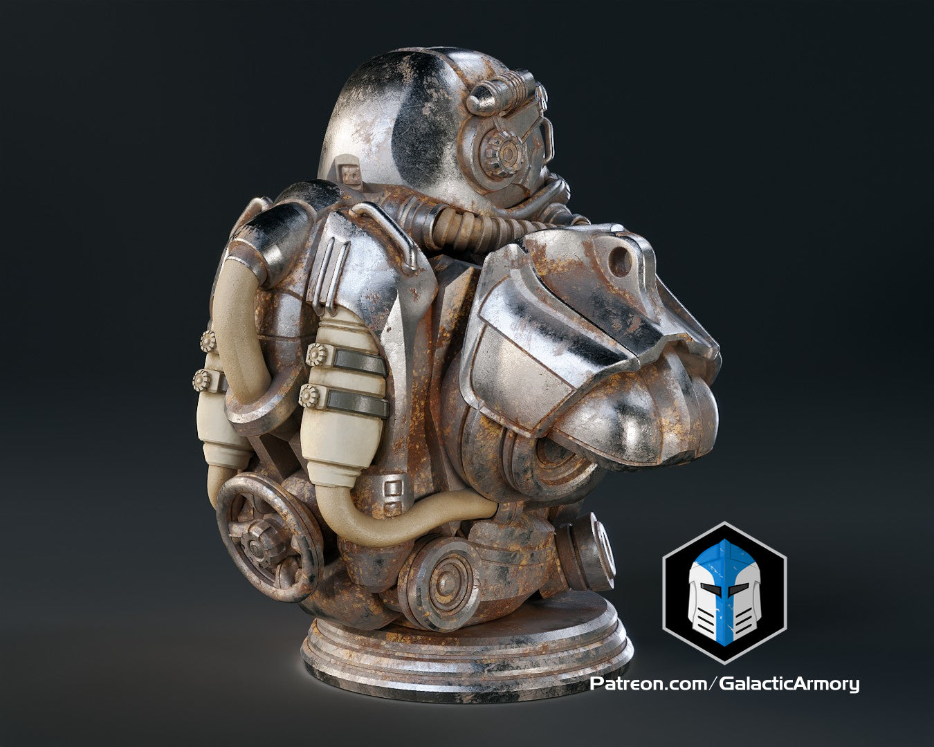 Fallout T-60 Power Armor Bust - 3D Print Files