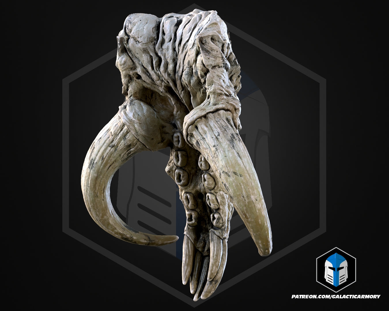 Lebensgroße Rancor-Kopf-Wandhalterung - 3D-Druckdateien