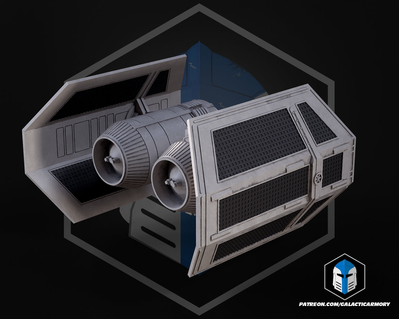 TIE Bomber Vehicle Kit Card - 3D Print Files