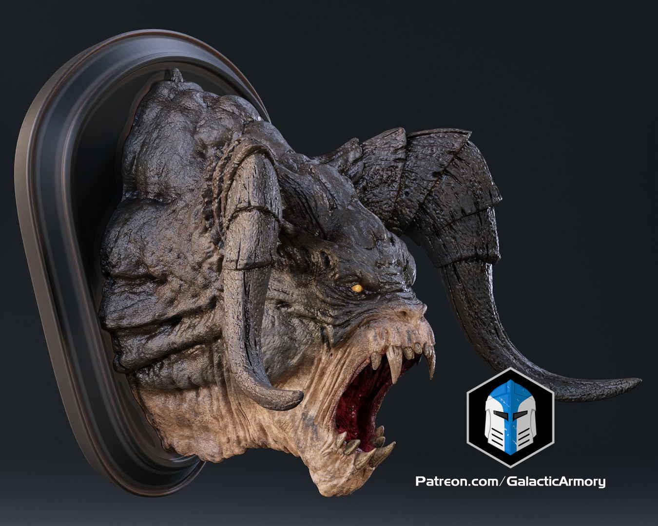 Fallout Deathclaw Trophy and Life Sized Wall Mount - 3D Print Files