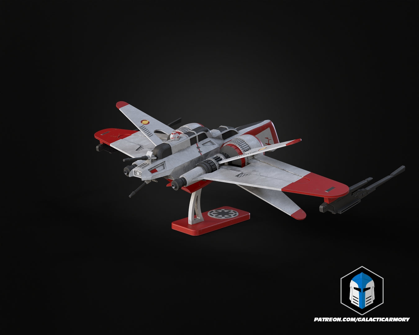 Clone Wars Arquitens Schiff - 3D-Druckdateien