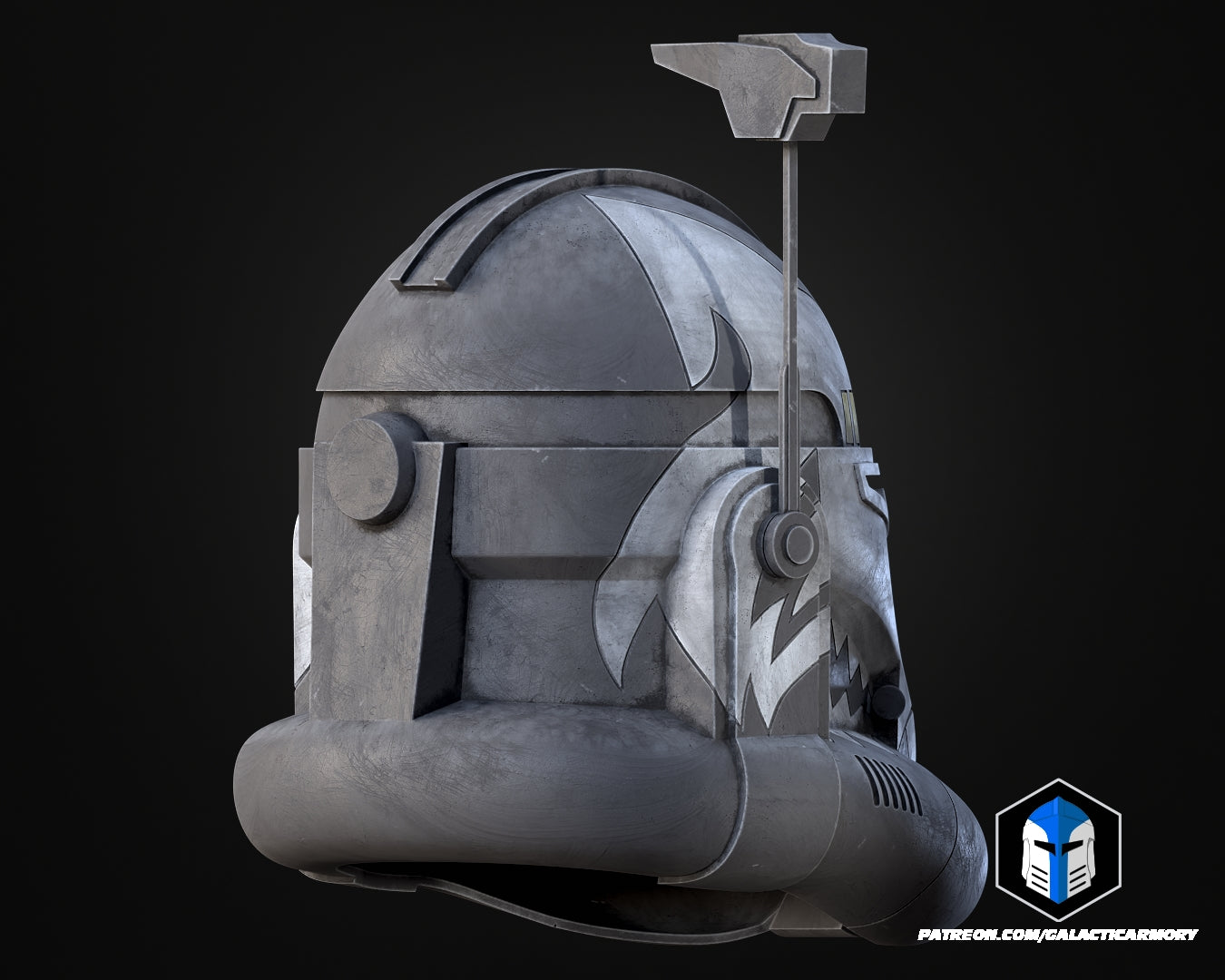 Commander Wolffe Helmet - 3D Print Files - Galactic Armory