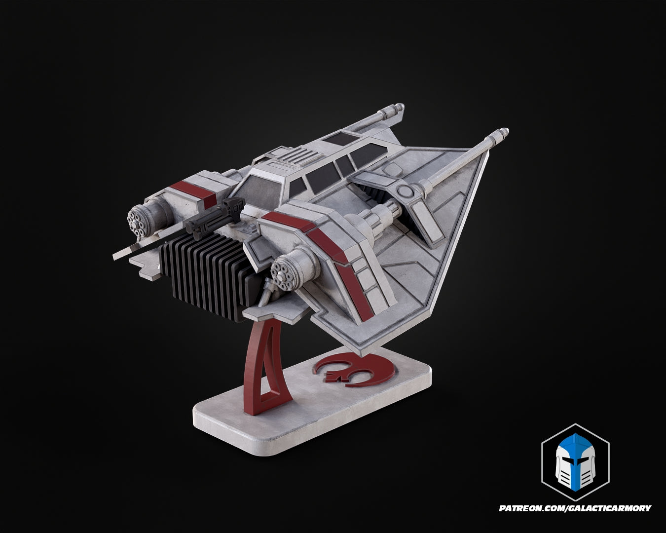 Snowspeeder Vehicle Kit Card - 3D Print Files