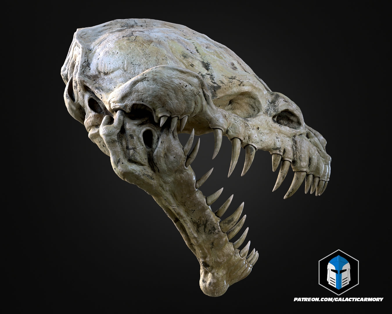 Lebensgroße Rancor-Kopf-Wandhalterung - 3D-Druckdateien