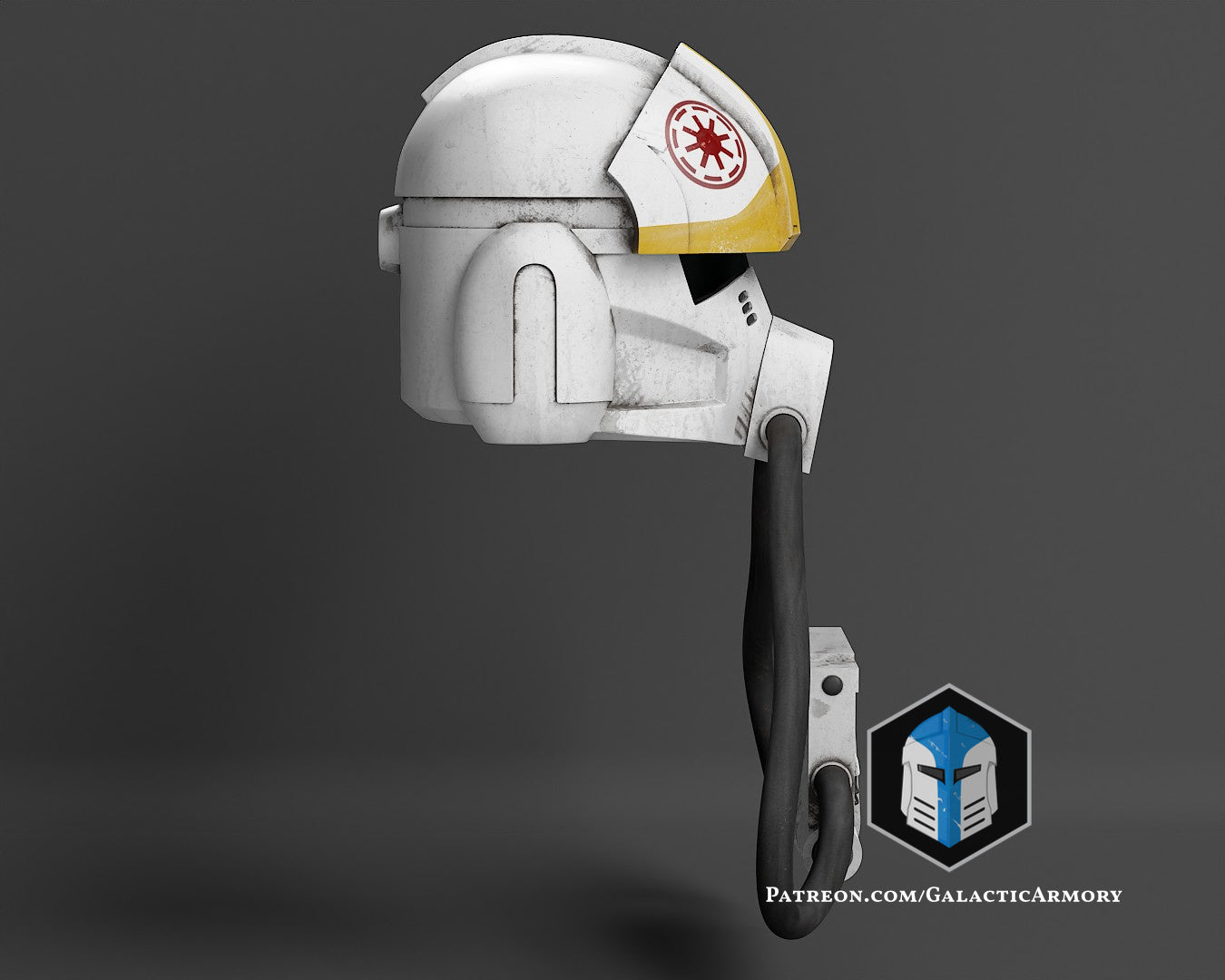 Animated Clone Trooper Pilot Helmet - 3D Print Files