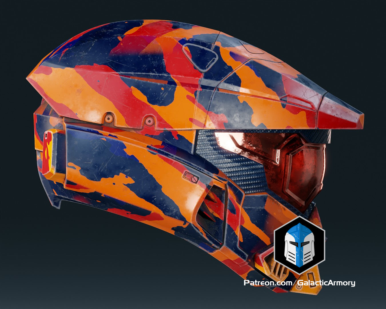 Halo Infinite Mark 7 Helm - 3D-Druckdateien