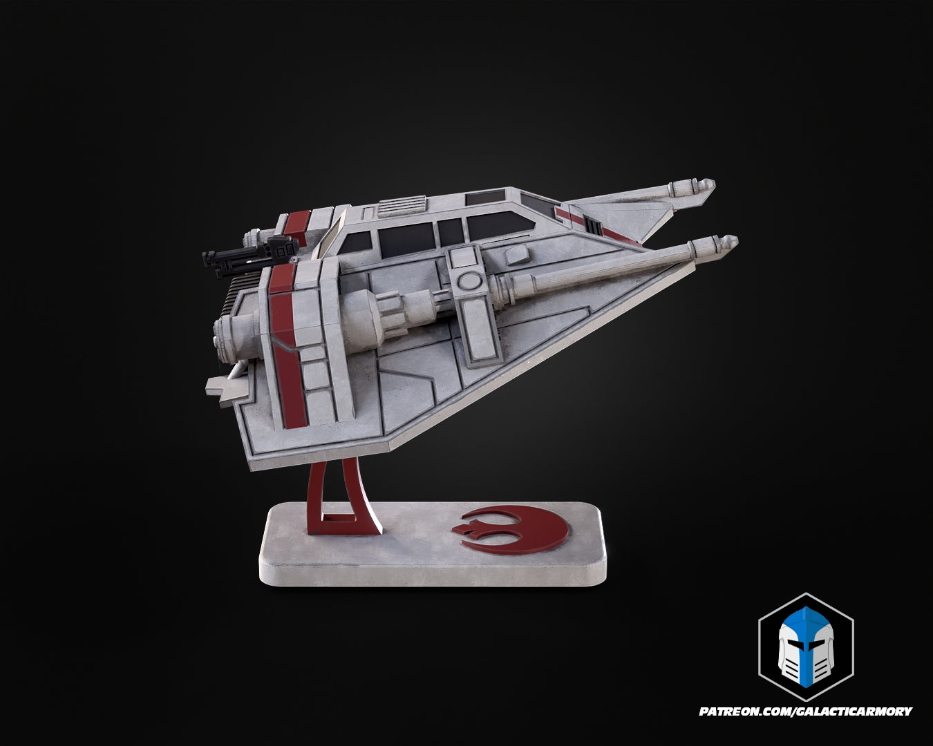 Snowspeeder Vehicle Kit Card - 3D Print Files