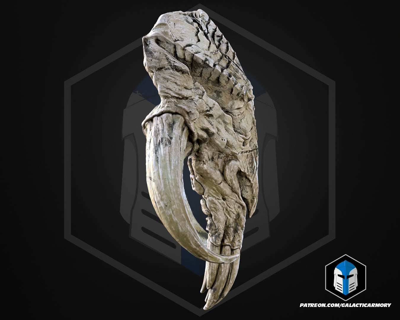 Lebensgroße Rancor-Kopf-Wandhalterung - 3D-Druckdateien