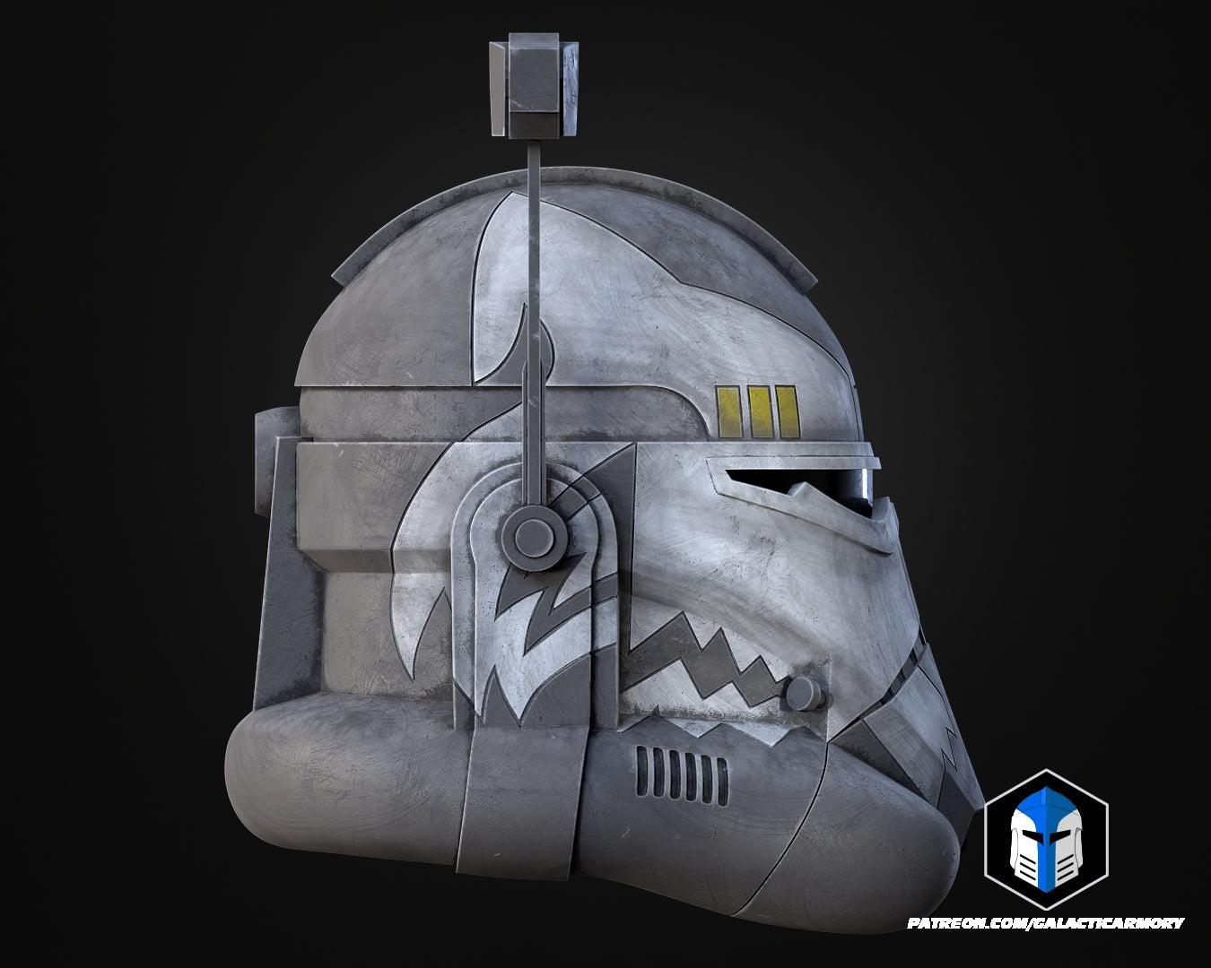 Commander Wolffe Helmet - 3D Print Files - Galactic Armory