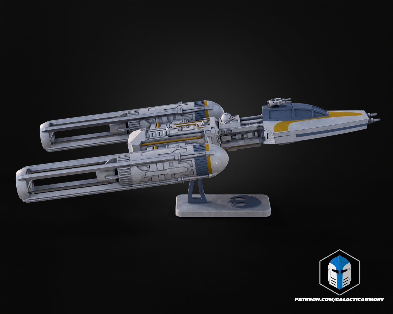 Y-Wing Vehicle Kit Card - 3D Print Files