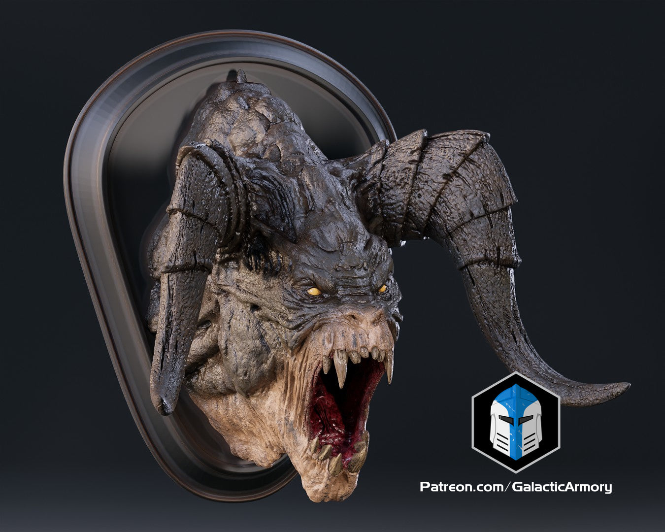 Fallout Deathclaw Trophy and Life Sized Wall Mount - 3D Print Files