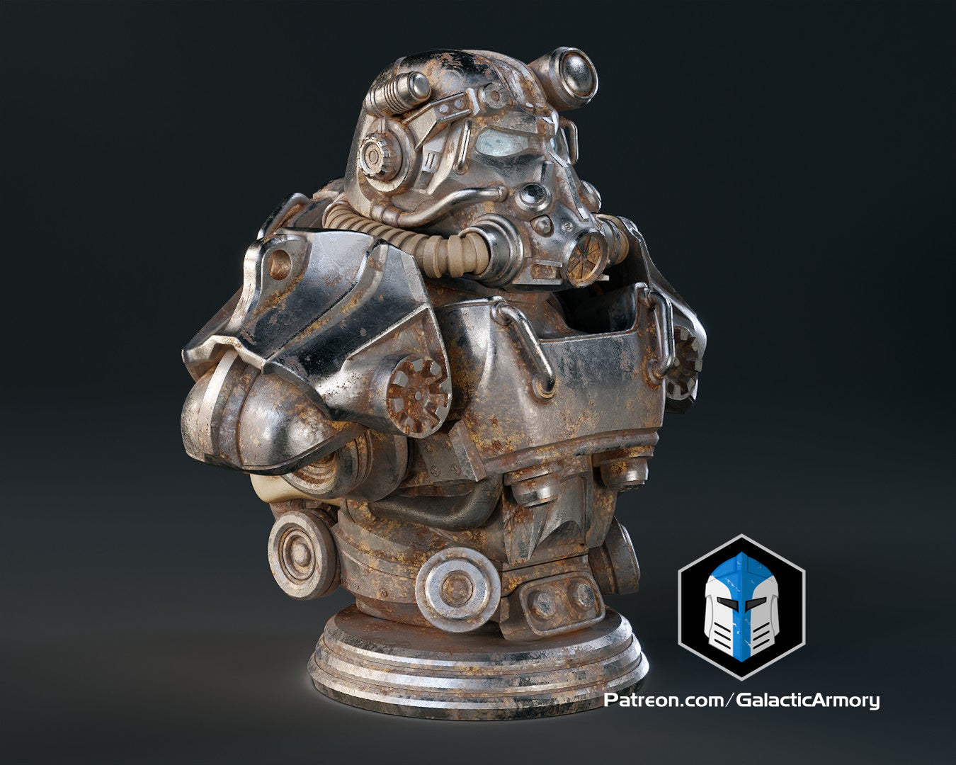 Fallout T-60 Power Armor Bust - 3D Print Files