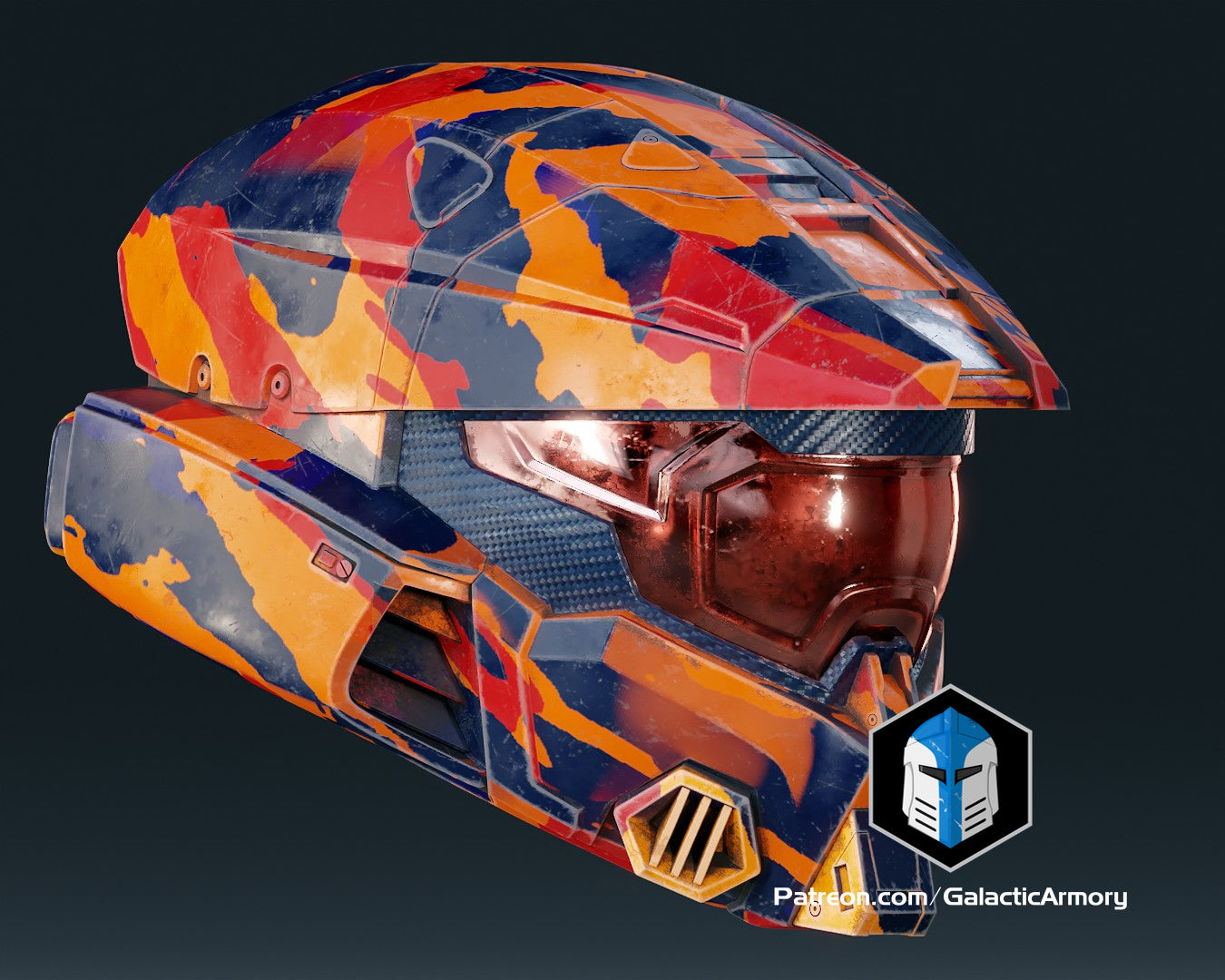 Halo Infinite Mark 7 Helm - 3D-Druckdateien