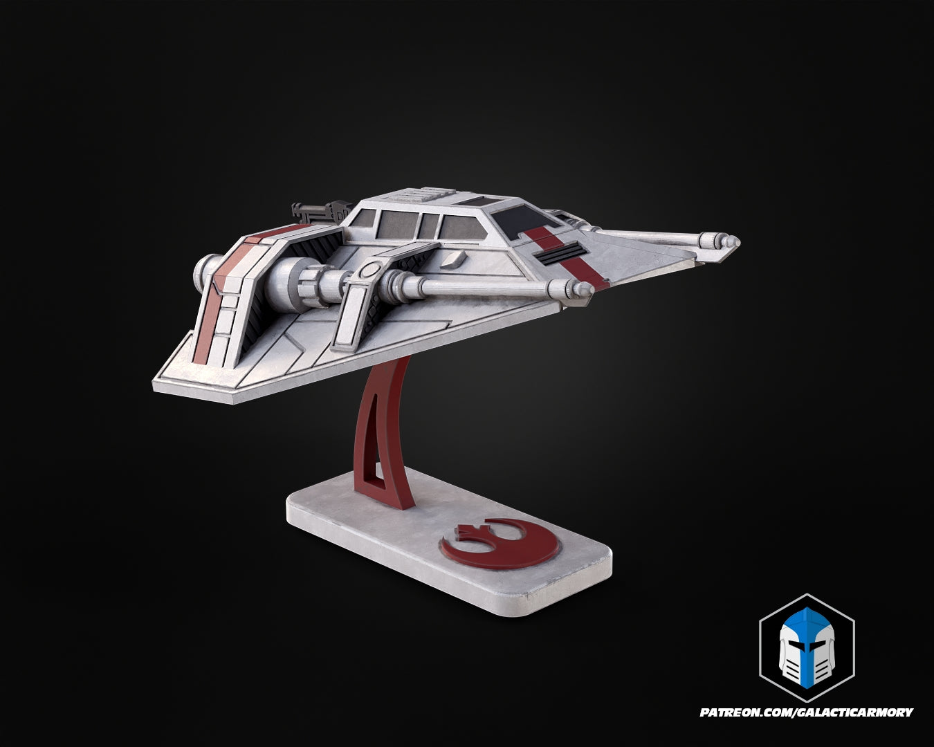 Snowspeeder Vehicle Kit Card - 3D Print Files