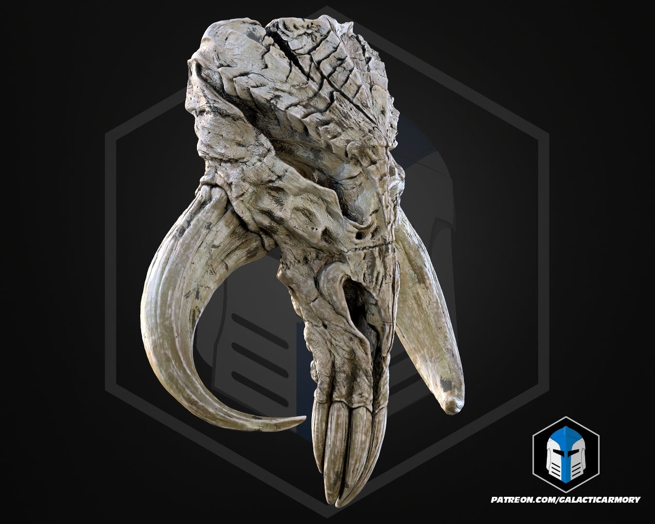 Lebensgroße Rancor-Kopf-Wandhalterung - 3D-Druckdateien