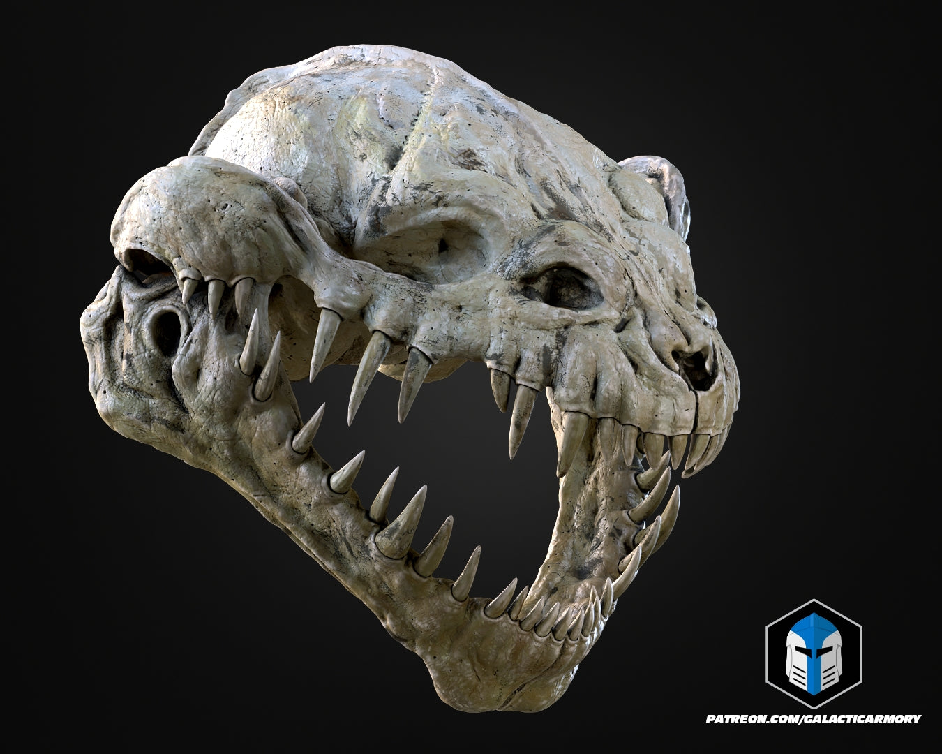 Lebensgroße Rancor-Kopf-Wandhalterung - 3D-Druckdateien