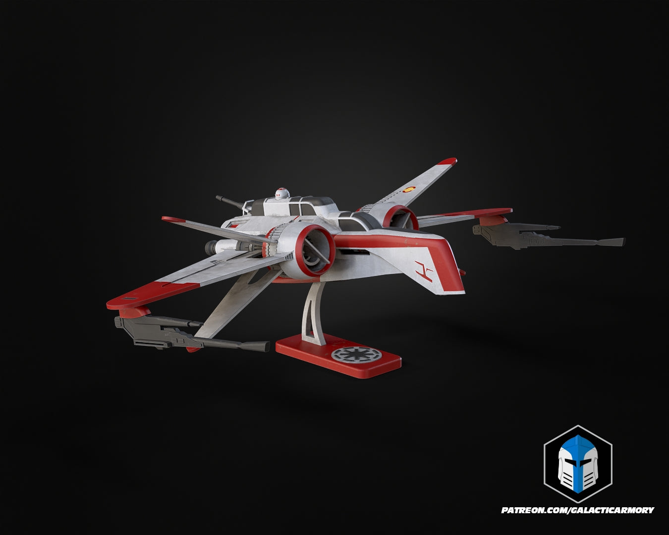 Clone Wars Arquitens Schiff - 3D-Druckdateien